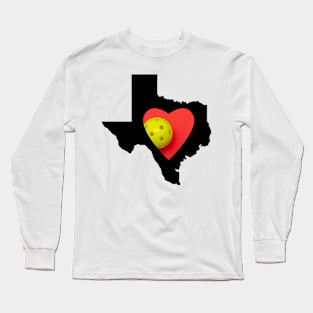 Texas Loves Pickleball Long Sleeve T-Shirt